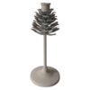 Kandelaar Pinecone op voet wit H22