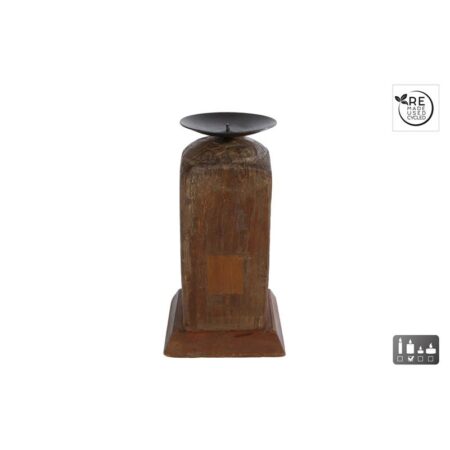Kandelaar "Raymond" naturel hout | CosyDecor