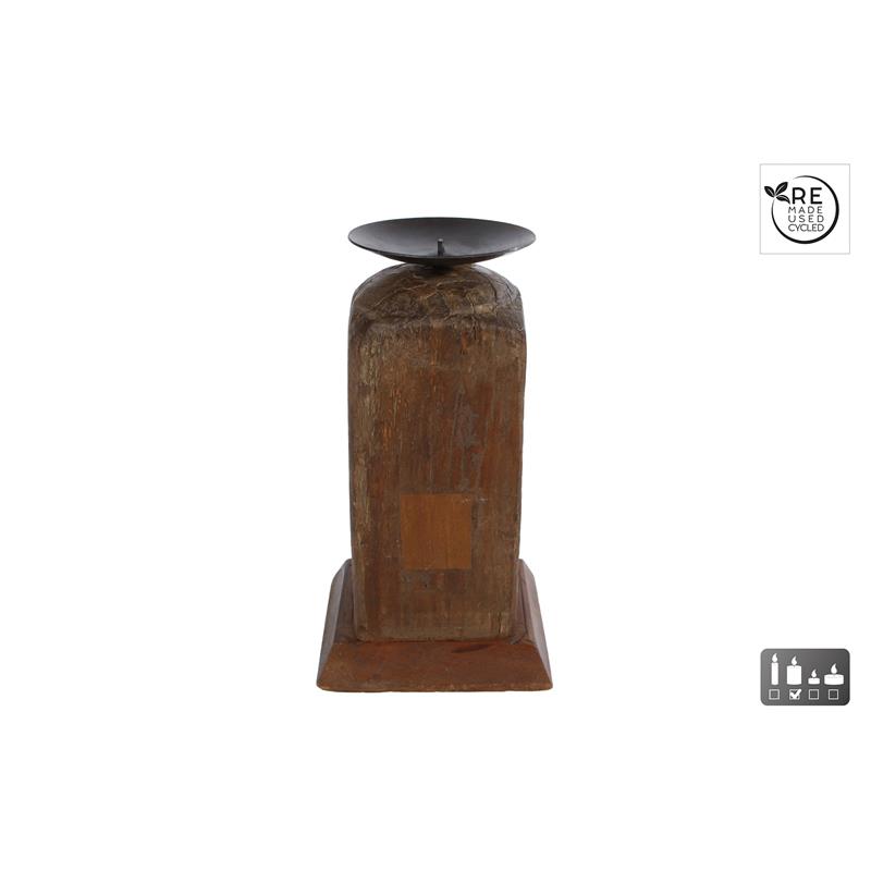 Kandelaar "Raymond" naturel hout | CosyDecor