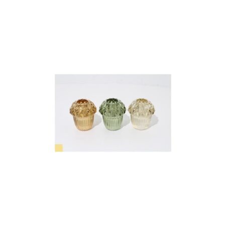 Kandelaar eikel glas 6