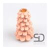 Kandelaar everlands kunstkerstboom 10x10x15 beigerood | Season Inspired Decoration