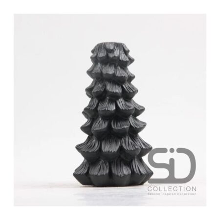 Kandelaar everlands kunstkerstboom 11x11x19 zwart | Season Inspired Decoration