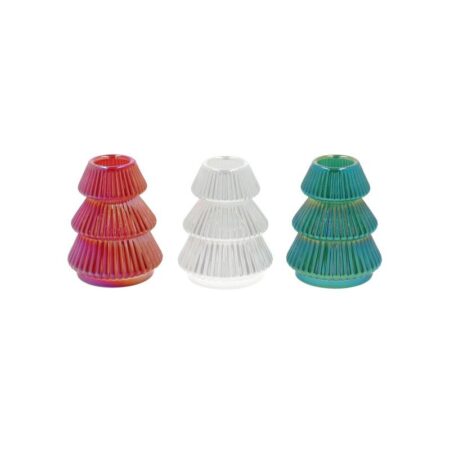 Kandelaar everlands kunstkerstboom glas H8cm | HBX natural living