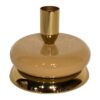 Kandelaar goud/beige emaille 10x10x8
