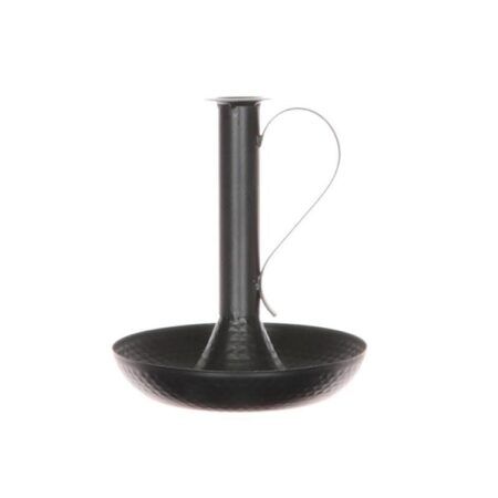 Kandelaar metaal d20.0h23.0 zwart | HBX natural living