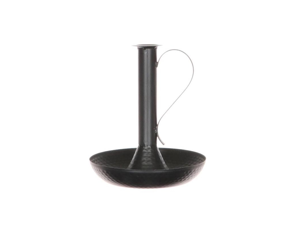 Kandelaar metaal d20.0h23.0 zwart | HBX natural living