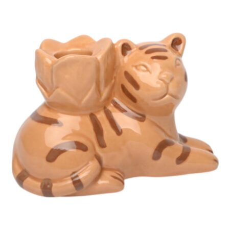 Kandelaar tijger crème 12