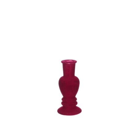 Kandelaar/Vaas Venice velvet kers Ø6cm | Ideas 4 seasons
