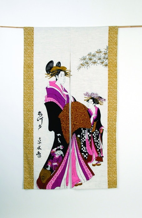 Katoenen Rayon Noren - Japanse Deurgordijn - 85 x 150cm | Tokyo Design Studio