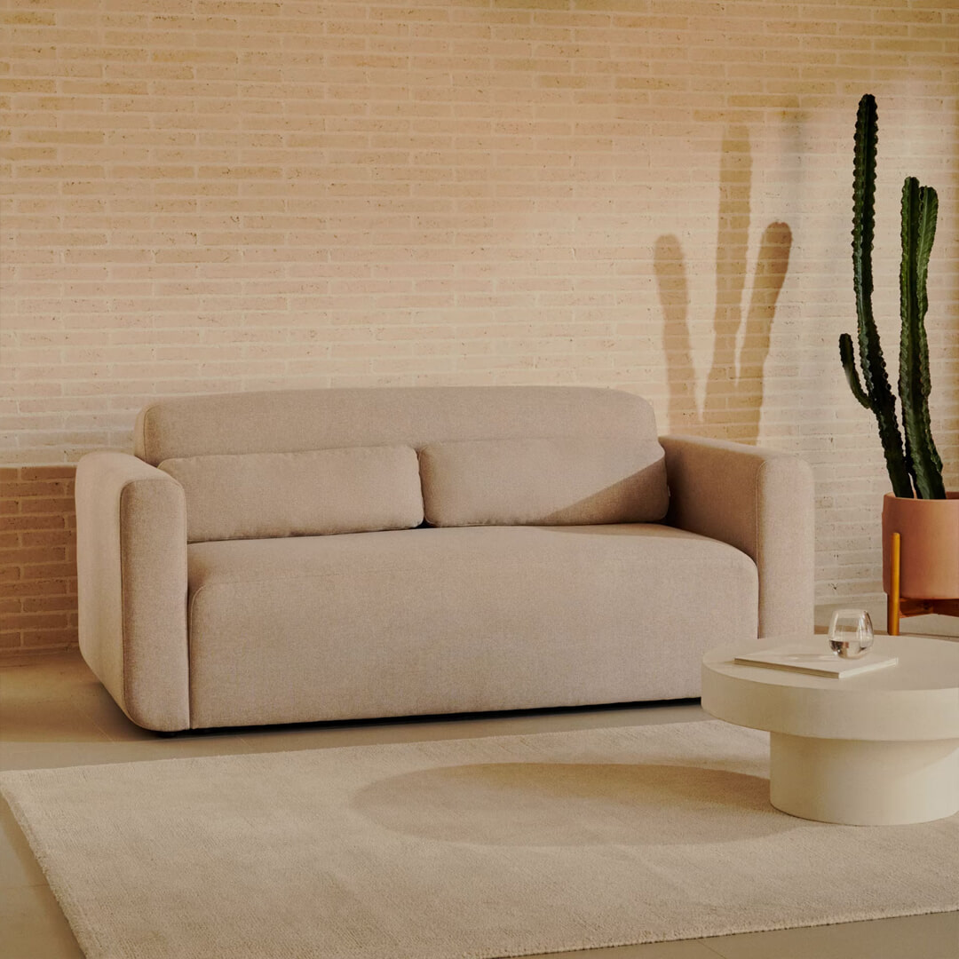 Kave Home 2-zits Bank Neom - Beige | Kave Home