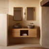 Kave Home Badkamermeubel Kenta Teakhout - Naturel (excl. waskom) | Kave Home