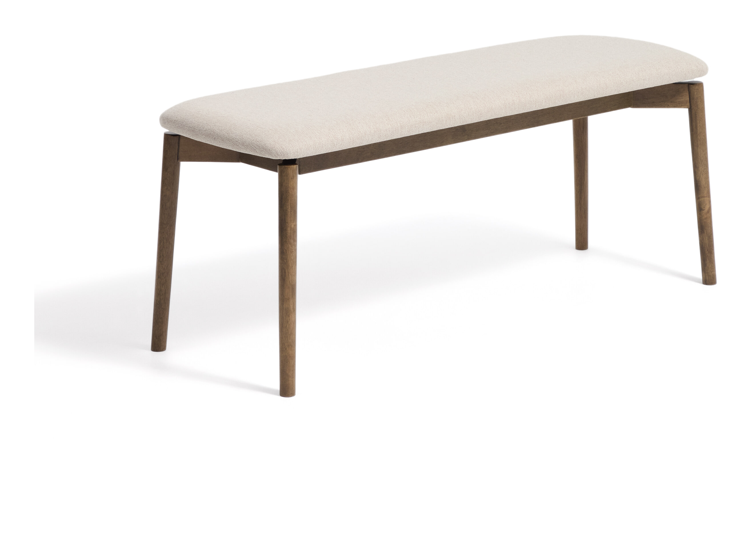 Kave Home Bankje Evera Chenille en eiken