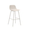 Kave Home Barkruk Altea Gerecycled kunststof - Beige (zithoogte 74cm) | Kave Home