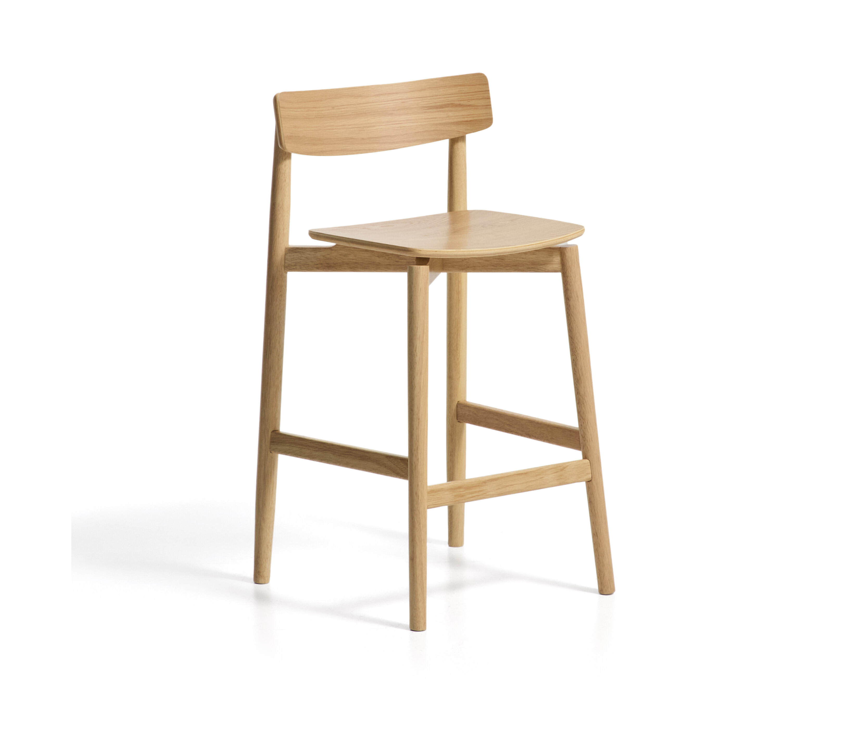 Kave Home Barkruk Evera Eiken - Naturel (zithoogte 65cm) | Kave Home