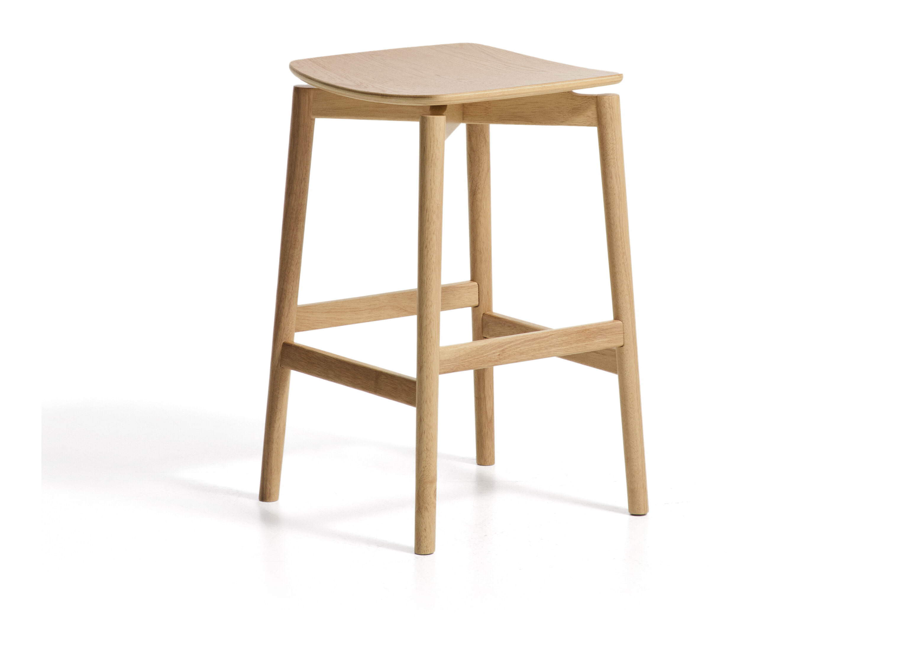 Kave Home Barkruk Evera Eiken - Naturel (zithoogte 65cm) | Kave Home