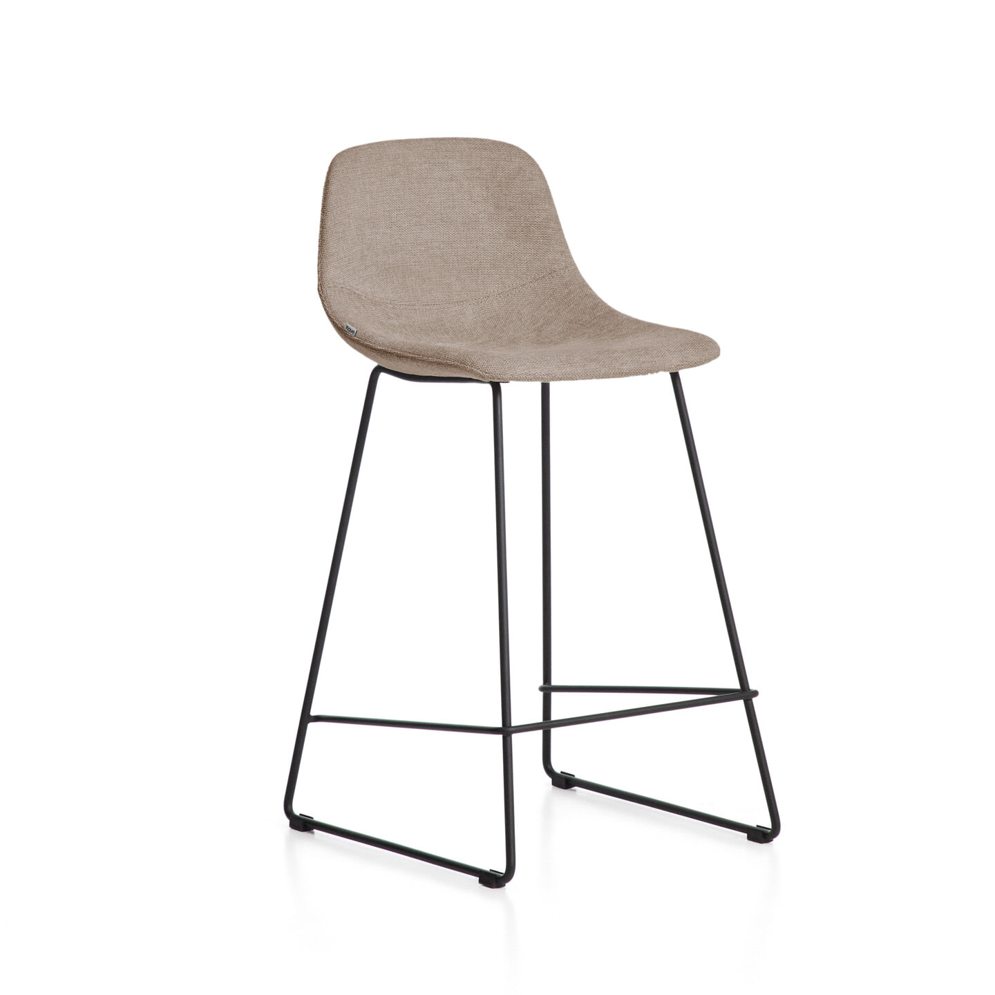 Kave Home Barkruk Zahara Stof - Bruin (zithoogte 66cm) | Kave Home