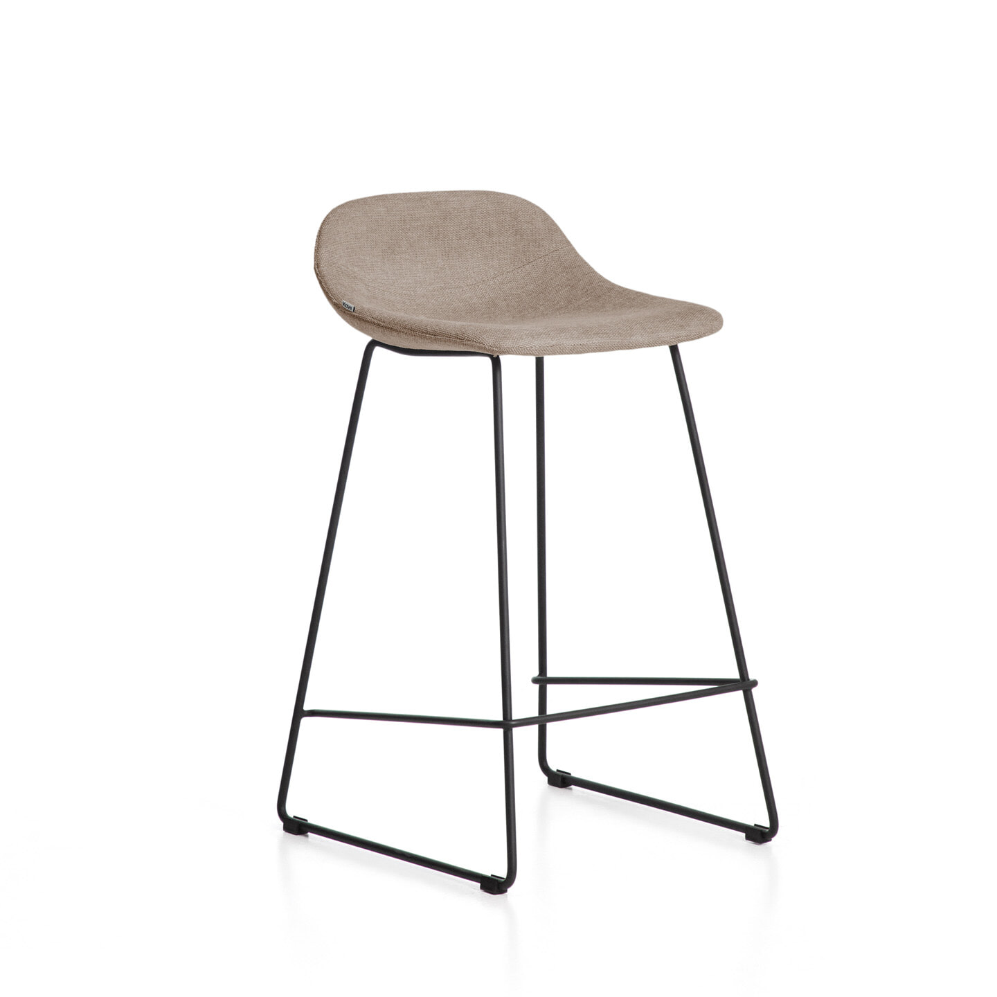 Kave Home Barkruk Zahara Stof - Bruin (zithoogte 76cm) | Kave Home