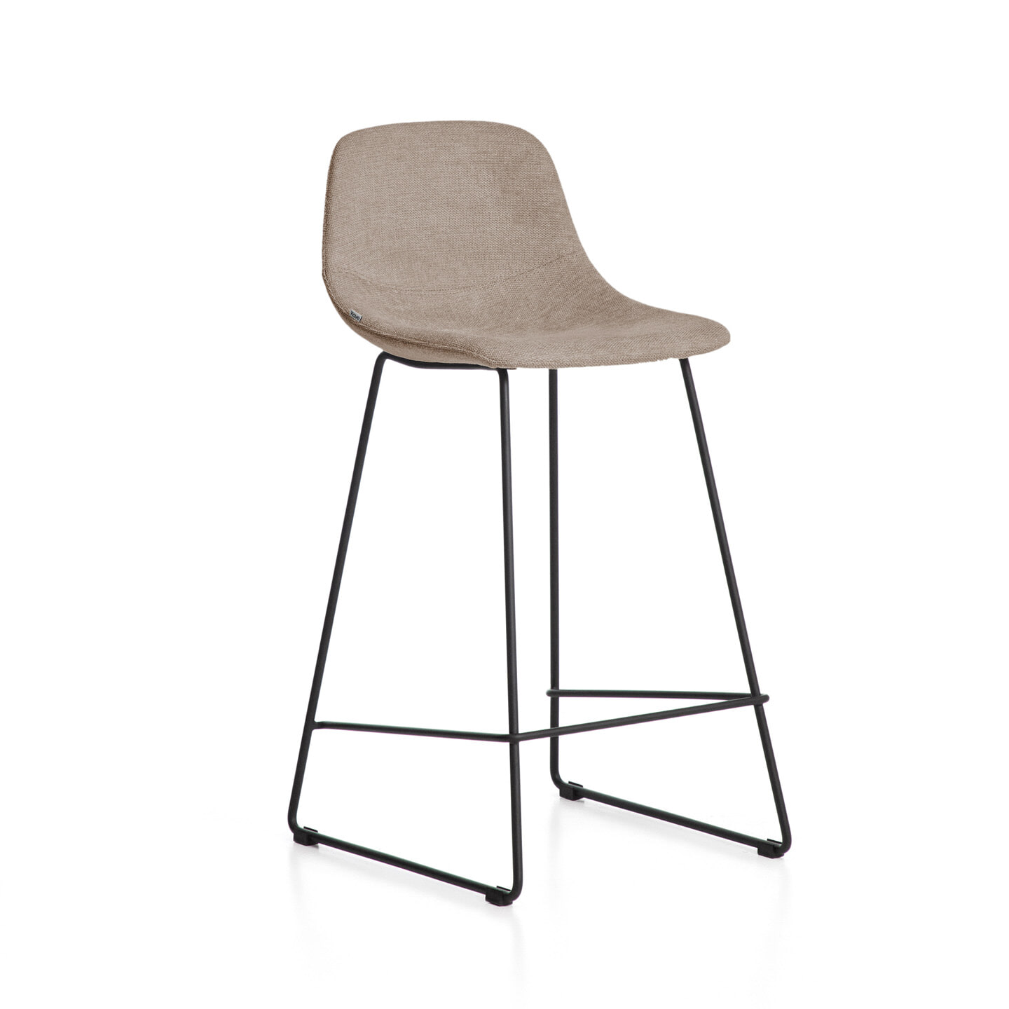 Kave Home Barkruk Zahara Stof - Bruin (zithoogte 76cm) | Kave Home