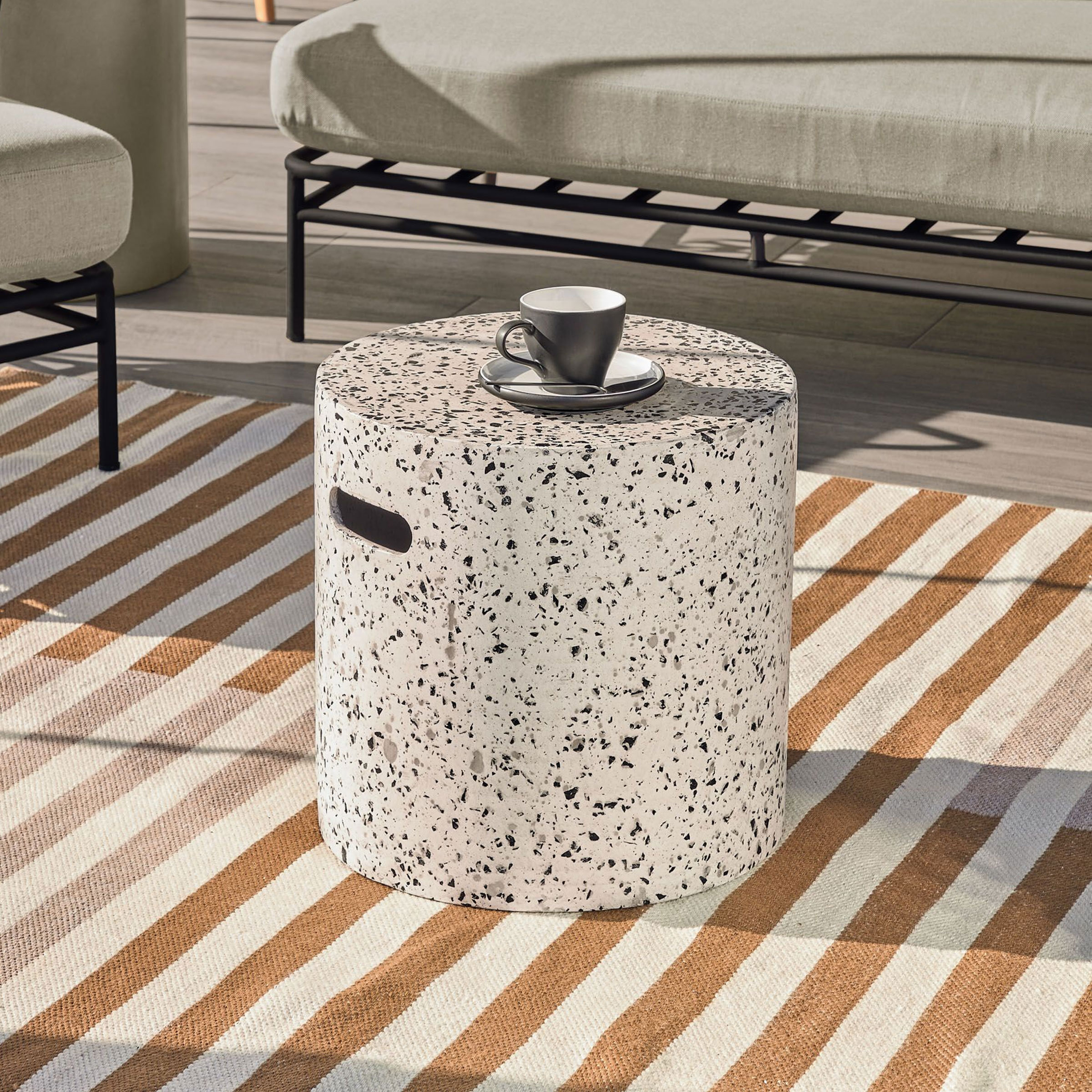 Kave Home Bijzettafel Jenell 35cm - Wit - Rond | Kave Home