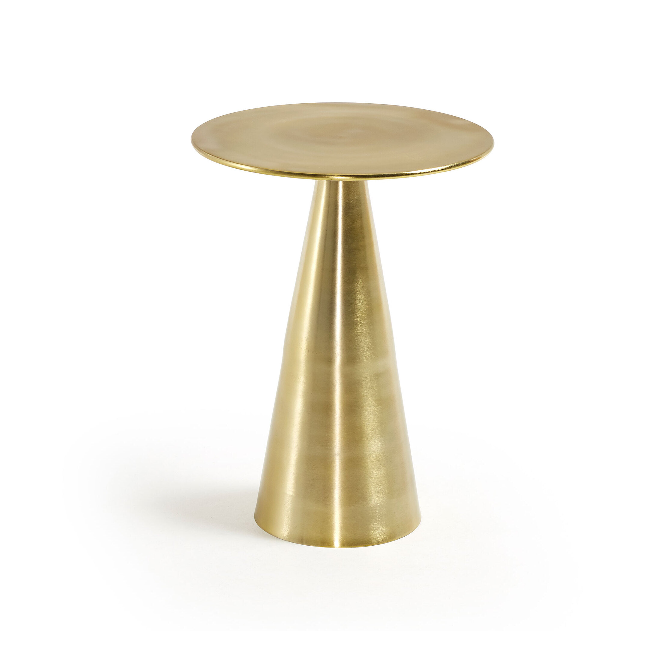 Kave Home Bijzettafel Rhet 39cm - goud - Rond | Kave Home