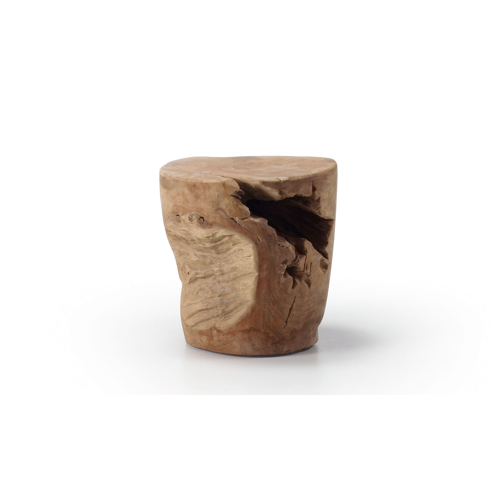 Kave Home Bijzettafel Tropicana - Bruin - Rond | Kave Home