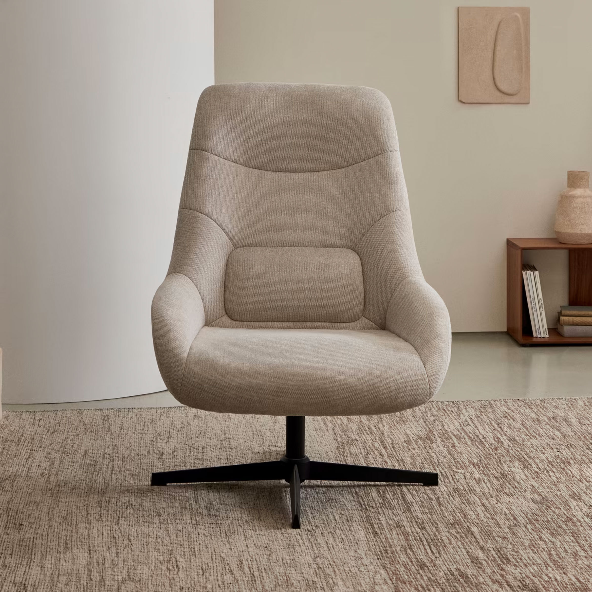 Kave Home Draaifauteuil Celida - Beige | Kave Home