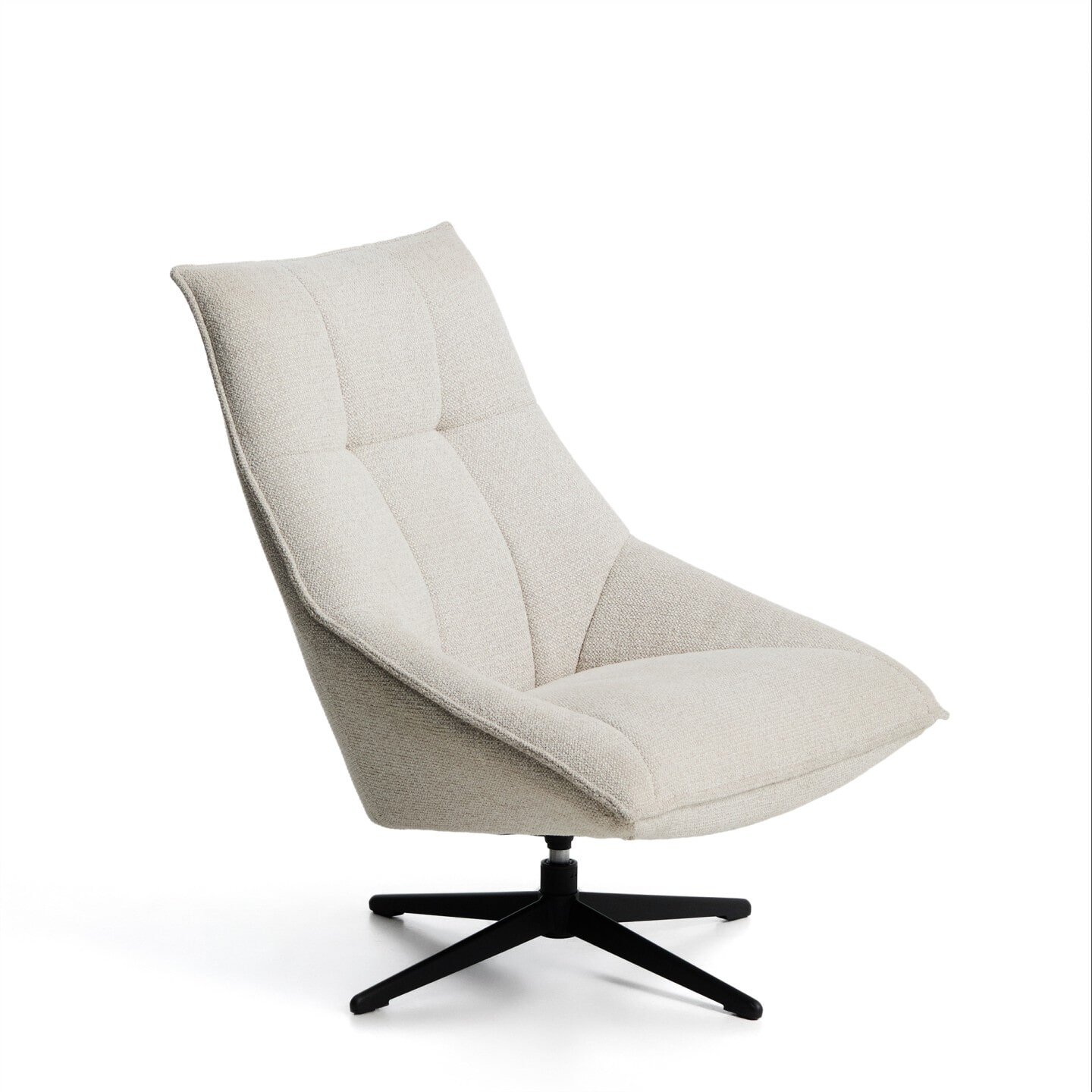 Kave Home Draaifauteuil Dirala Chenille - Beige | Kave Home