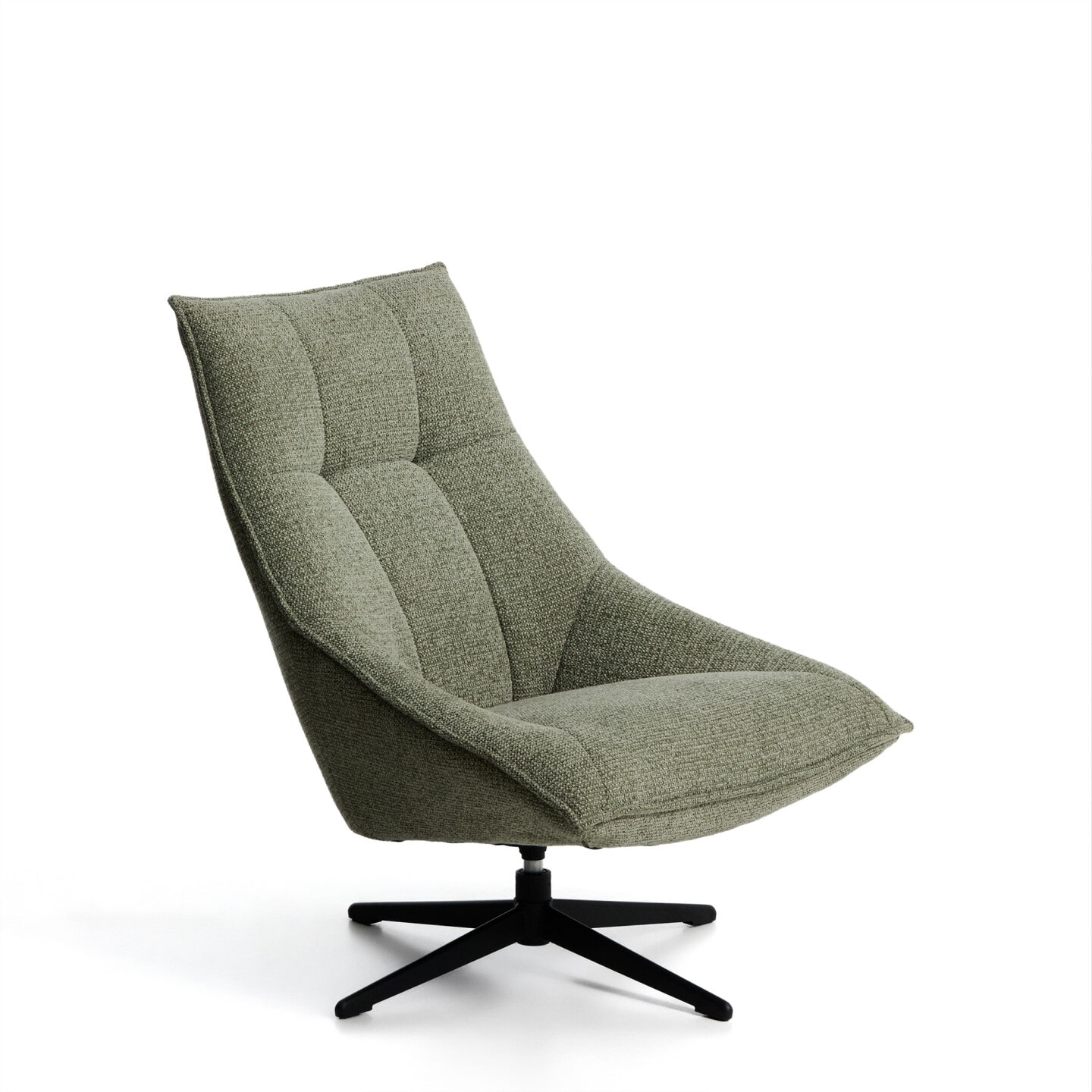 Kave Home Draaifauteuil Dirala Chenille - Groen | Kave Home
