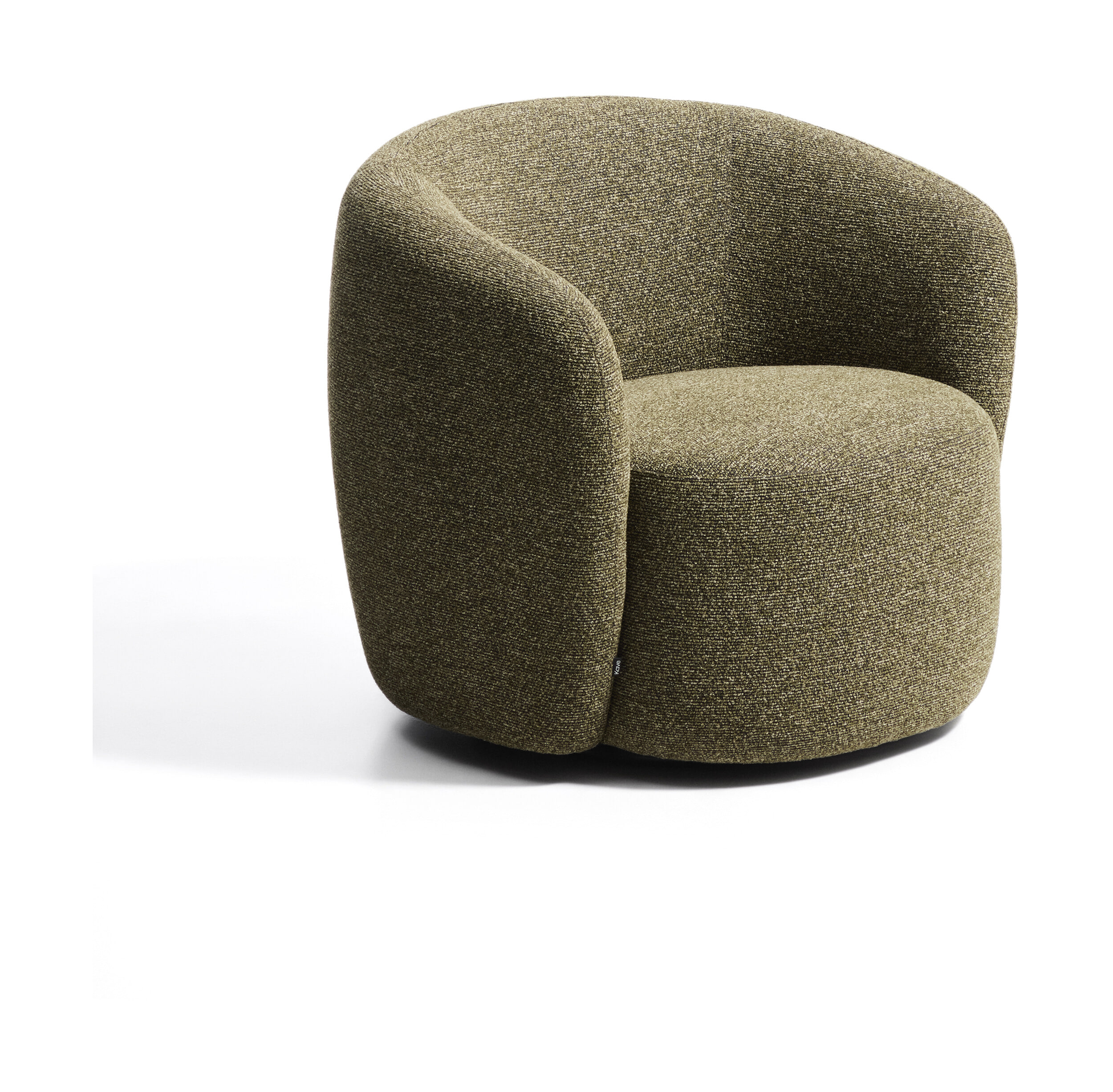 Kave Home Draaifauteuil Odenia Chenille - Olijfgroen | Kave Home