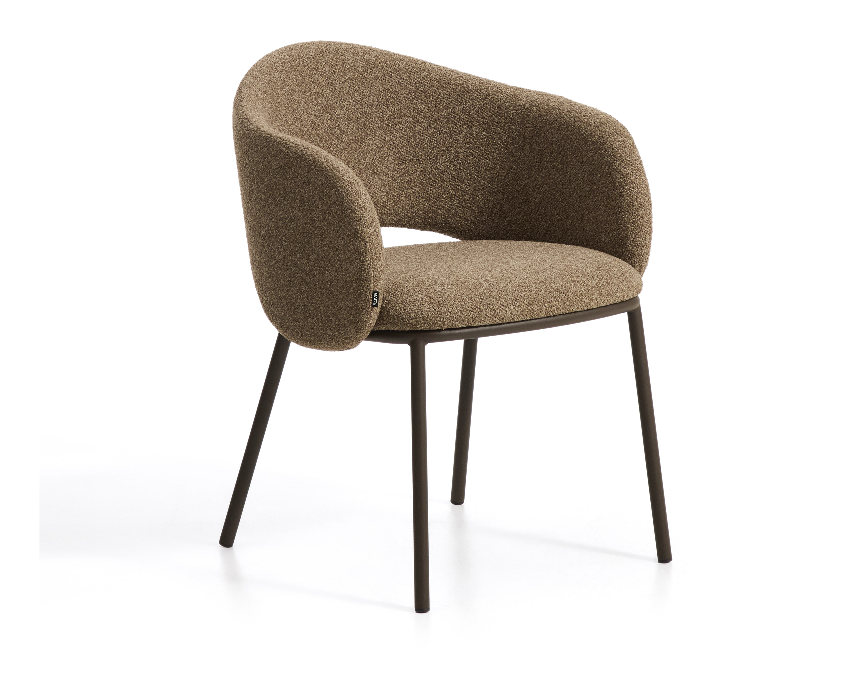 Kave Home Eetkamerstoel Maina Chenille - Bruin | Kave Home