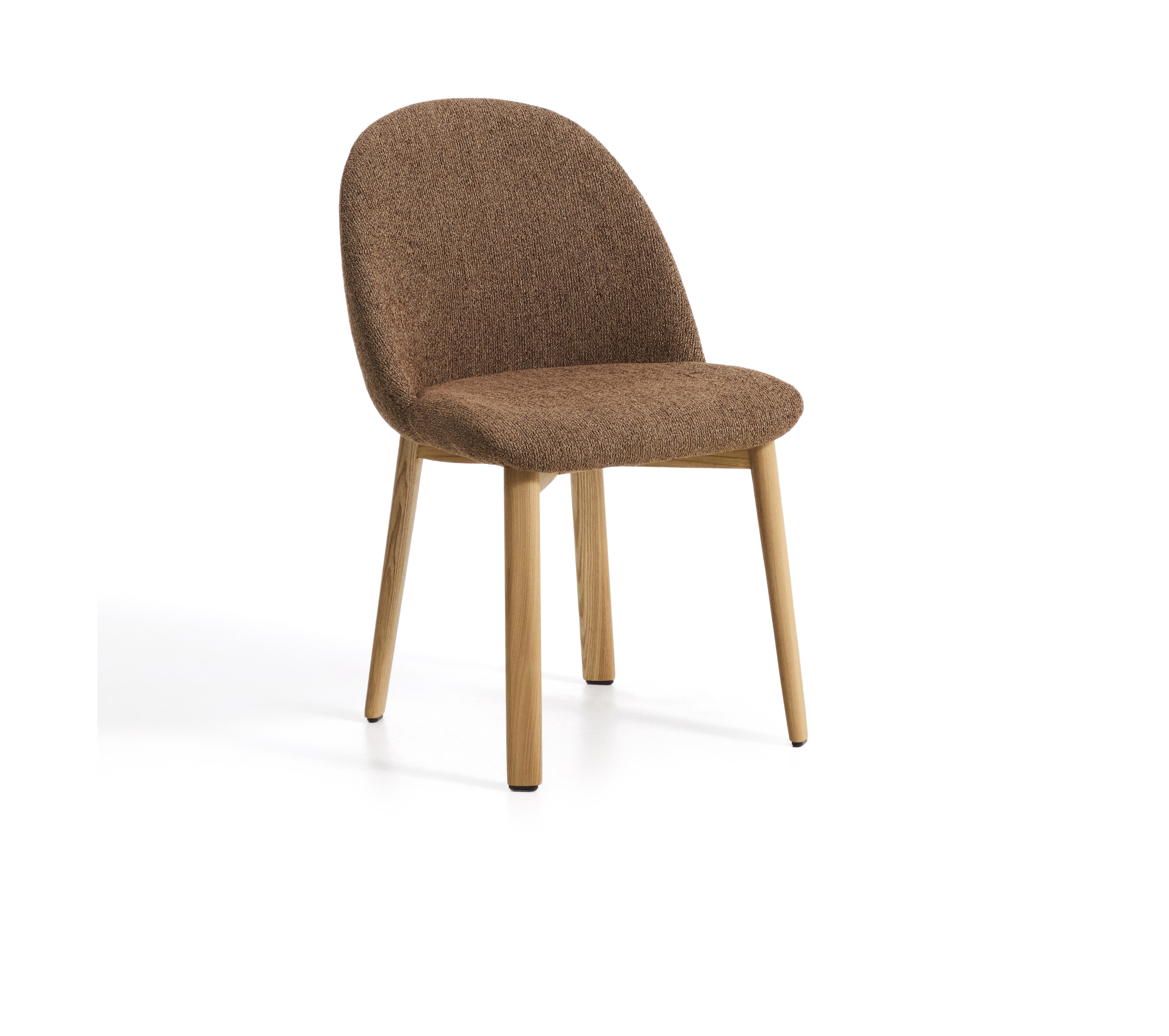Kave Home Eetkamerstoel Meila Chenille - Terracotta/Naturel | Kave Home