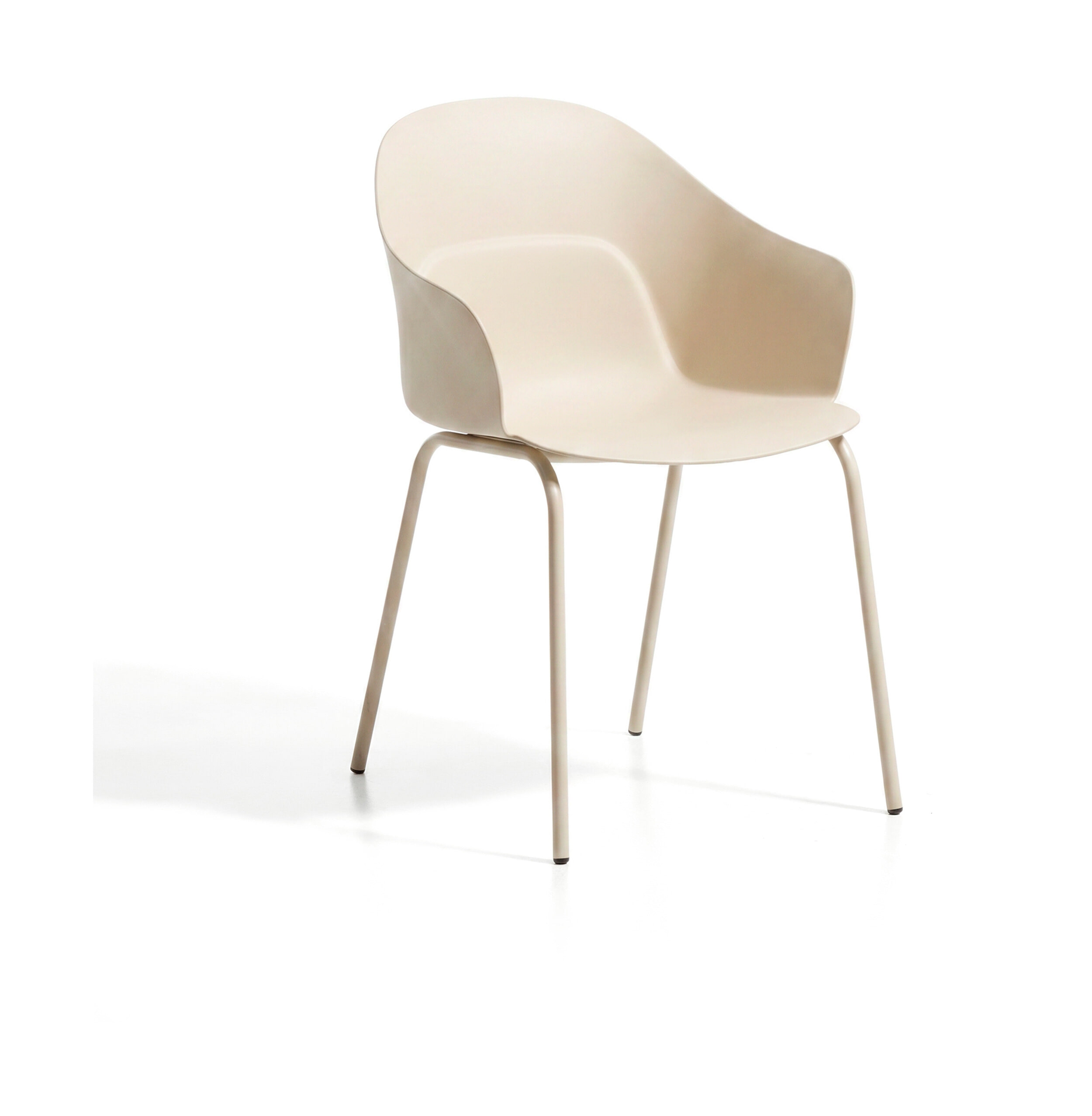 Kave Home Eetkamerstoel Sanile Kunststof - Beige | Kave Home