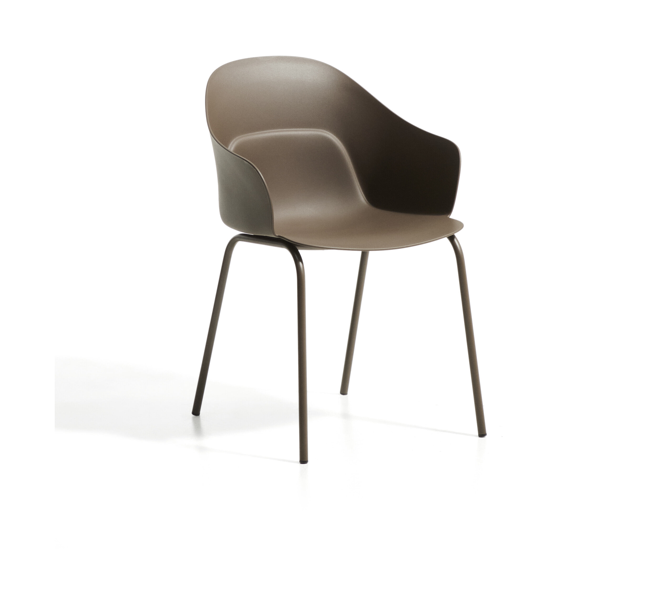 Kave Home Eetkamerstoel Sanile Kunststof - Bruin | Kave Home