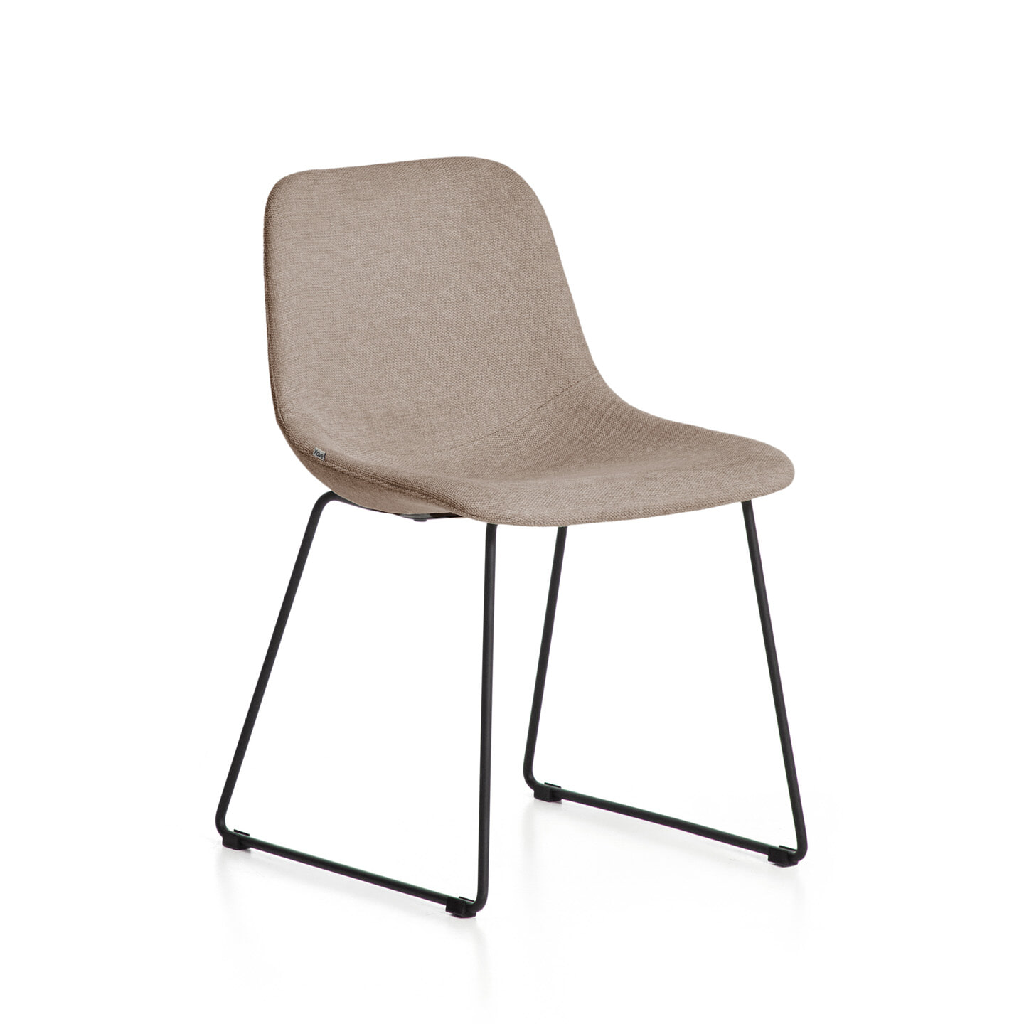 Kave Home Eetkamerstoel Zahara Stof - Bruin | Kave Home