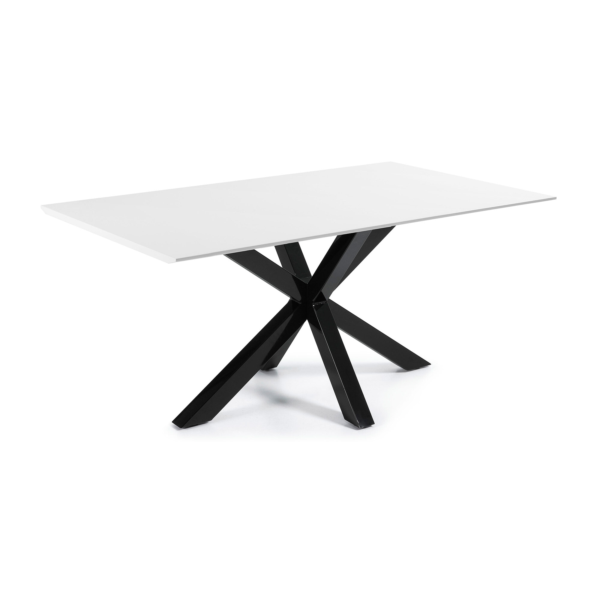 Kave Home Eettafel Argo zwart / wit gelakt