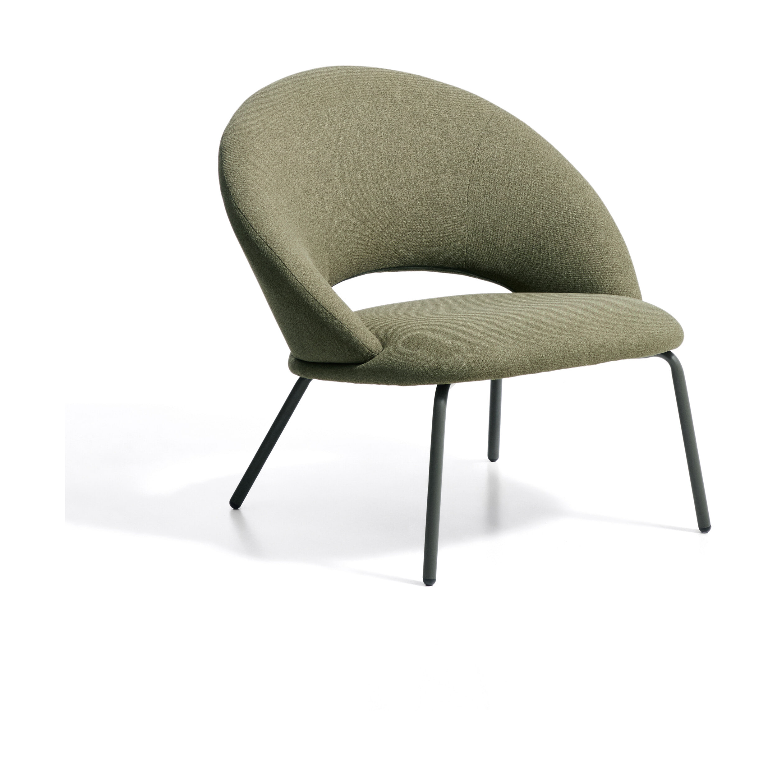 Kave Home Fauteuil Bonali Chenille - Groen | Kave Home