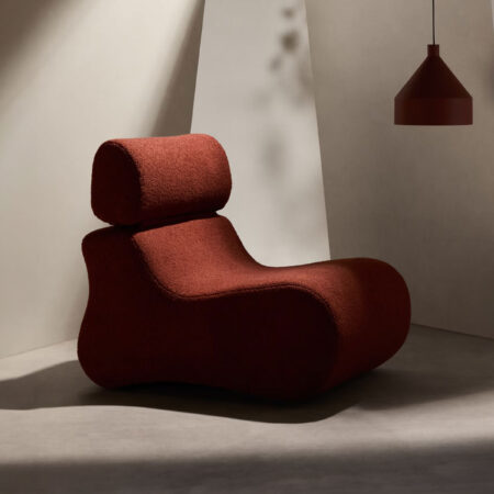 Kave Home Fauteuil Club Bouclé - Terracotta | Kave Home