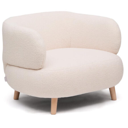 Kave Home Fauteuil Luisa Bouclé - Ecru | Kave Home