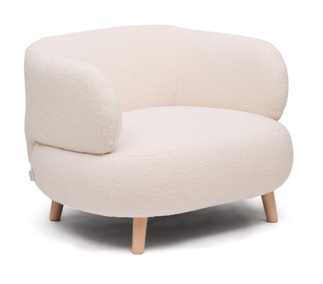 Kave Home Fauteuil Luisa Bouclé - Ecru | Kave Home