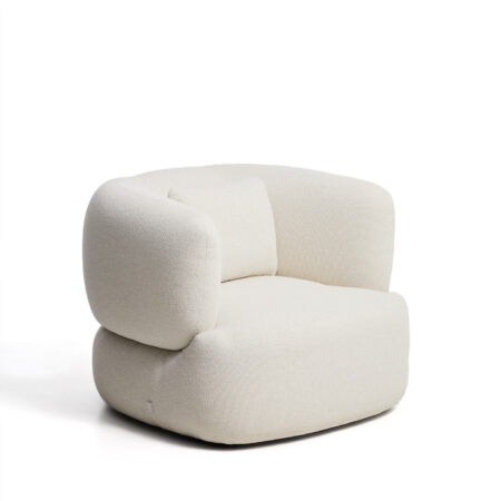 Kave Home Fauteuil Martina Chenille - Ecru | Kave Home