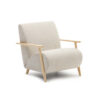 Kave Home Fauteuil Meghan Chenille - Beige/Naturel | Kave Home