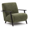 Kave Home Fauteuil Meghan Chenille - Groen/Wengé | Kave Home