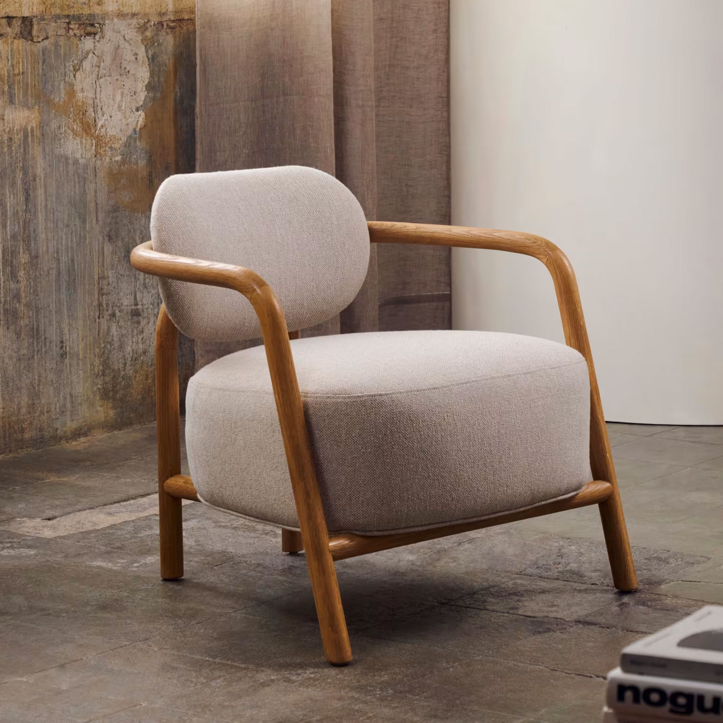 Kave Home Fauteuil Melqui Eikenhout - Beige | Kave Home