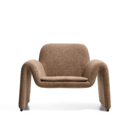 Kave Home Fauteuil Melvia Chenille - Bruin | Kave Home