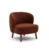 Kave Home Fauteuil Ulit Bouclé - Terracotta/Bruin | Kave Home