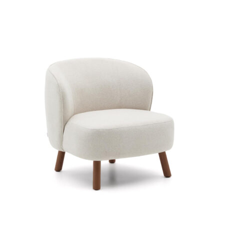 Kave Home Fauteuil Ulit Chenille - Beige/Bruin | Kave Home