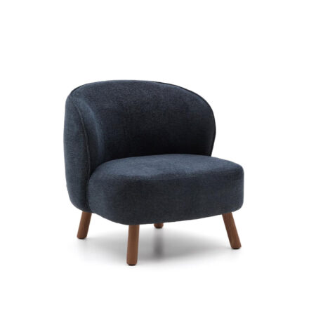 Kave Home Fauteuil Ulit Chenille - Blauw/Bruin | Kave Home
