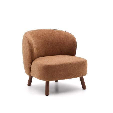 Kave Home Fauteuil Ulit Chenille - Terracotta/Bruin | Kave Home