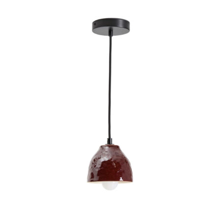 Kave Home Hanglamp Drava Keramiek - Donkerrood | Kave Home