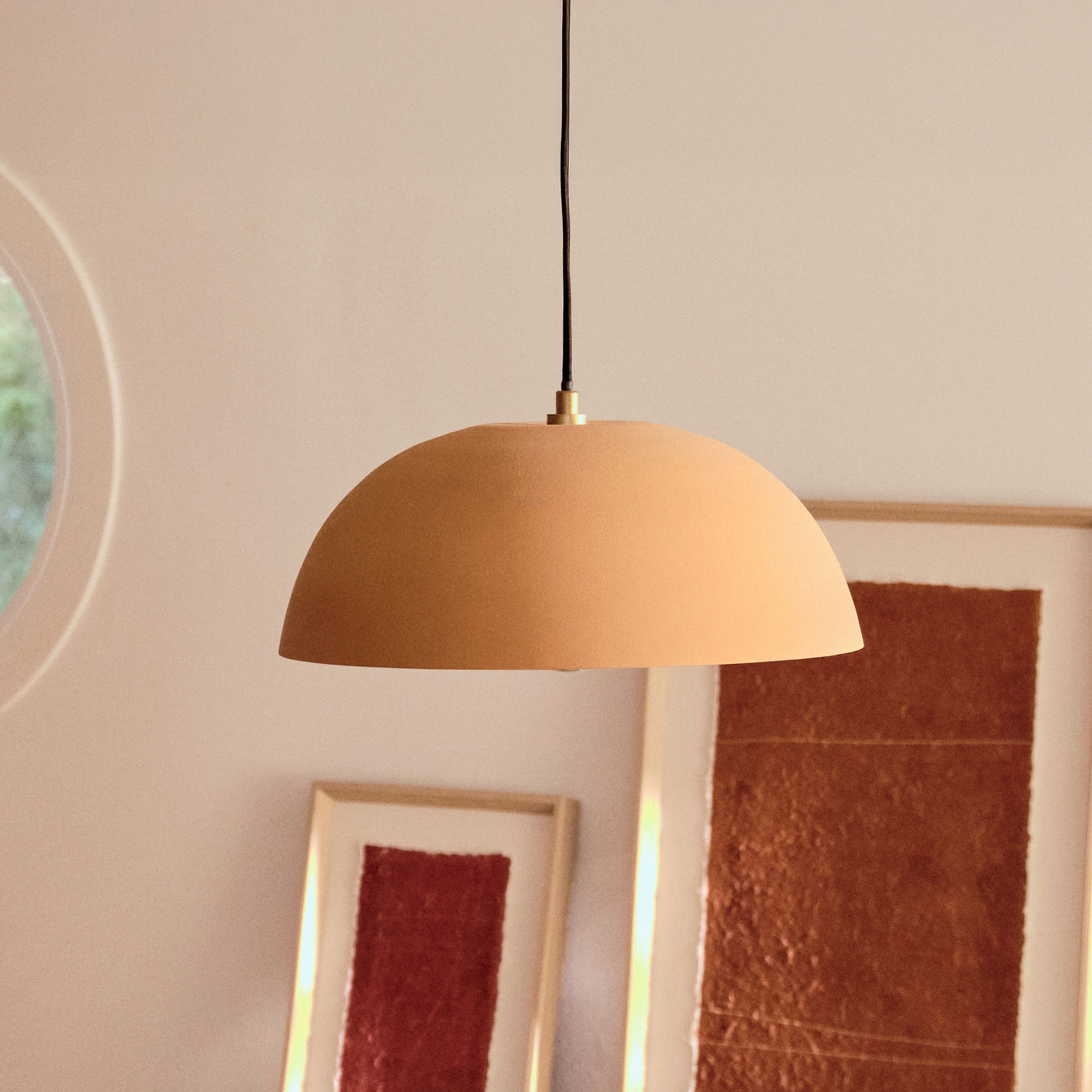 Kave Home Hanglamp Nibla Kleipatroon - Terracotta | Kave Home